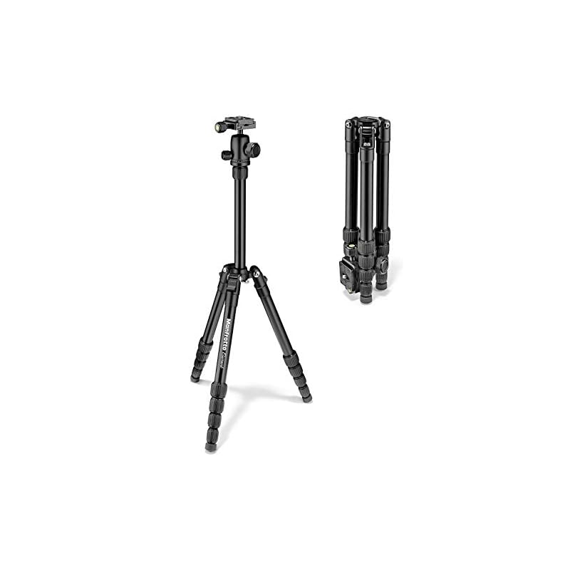 Manfrotto 三脚 Elementトラベル三脚 MKELES5BK-BH 最大耐荷重4kg ブラック 小型 自由雲台 キャリングケース付属 アルミデザイン 行事 イベント 12,609円