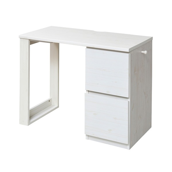 JKプラン 学習デスク 勉強机 キッズデスク コンパクト FWD-0002-WH ホワイト