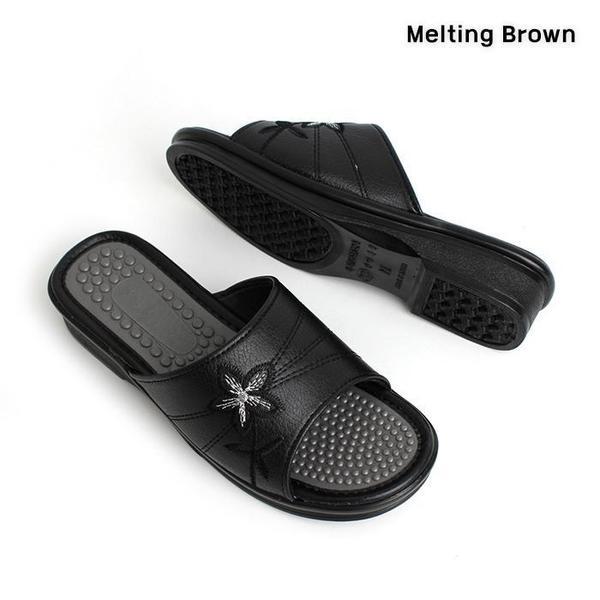 女性カジュアル厚底スリッパ オフィスシューズ 2色