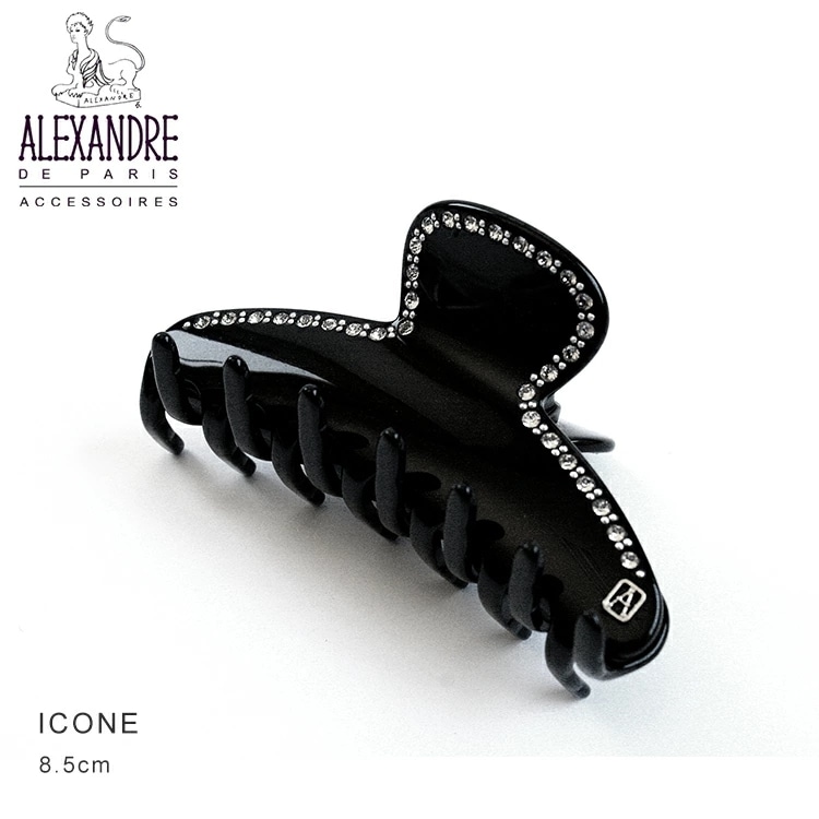品質は非常に良い  スワロフスキー ヘアクリップ ヘアアクセサリー ACCM-7705-04 ICONE Alexandredeparis Mサイズ 8.5cm 大人かわいい ギフト プレゼント 女性 ブランド ヘアクリップ