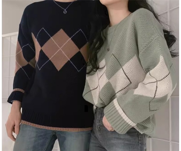 メンズ 男女兼用 ユニセックス レディース トップス ニット セーター プルオーバー ミドル丈 長袖 ラウンドネック かわいい 大人可愛い シンプル カジュアル 上品 おしゃれ かっこいい レトロ