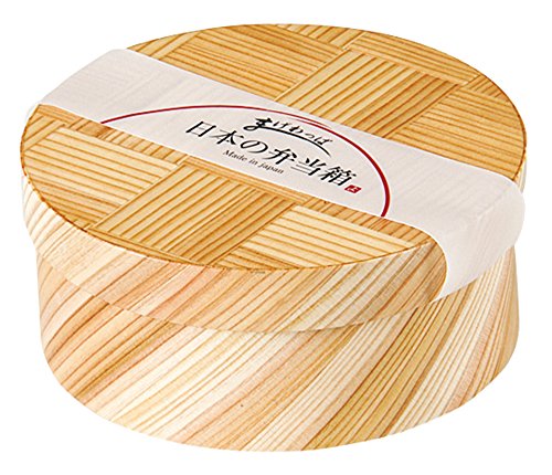 サイズ：約Φ14.5H6cm ヤマコー 日本の弁当箱 網代 丸型 日本製 893553