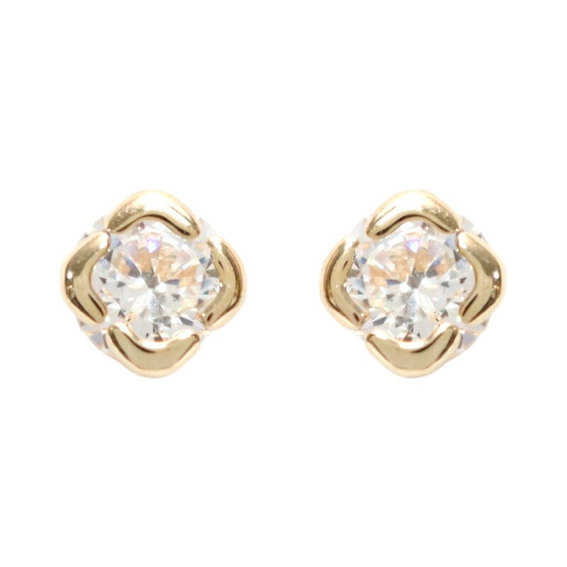 ピアス レディース 一粒モチーフ ジュエリー K10イエローゴールド