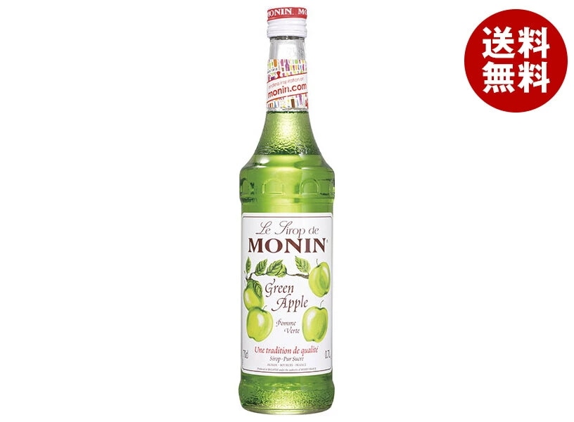 日仏貿易 モナン グリーンアップル・シロップ 700ml瓶×6本入