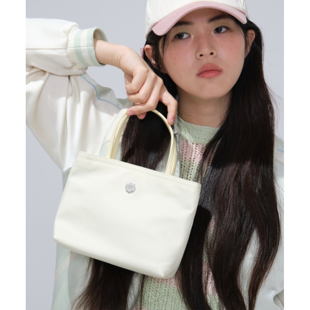 COVERNAT WOMAN クローバーハートサーシャミニトートバッグバター