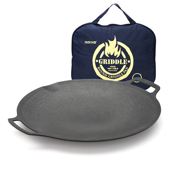 キャンピンググリドルフライパン 36cm バッグ付 肉鉄板 焼きフライパン