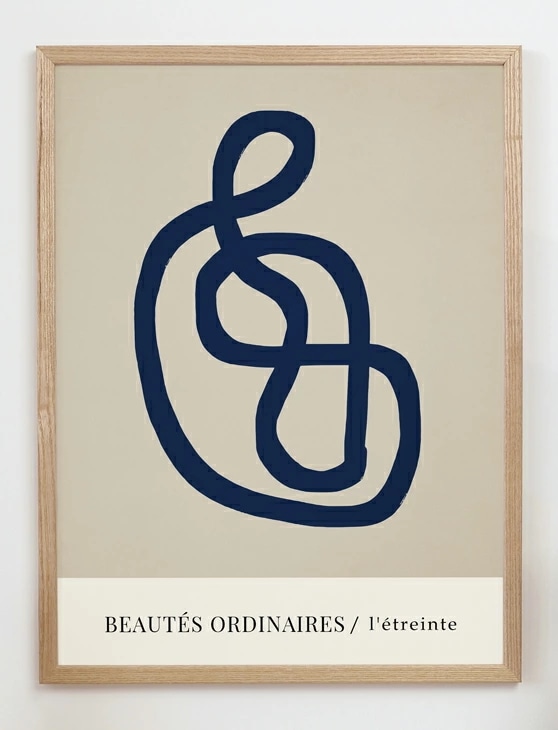 CARO CARO PRINTS Abstract Blue Art Print