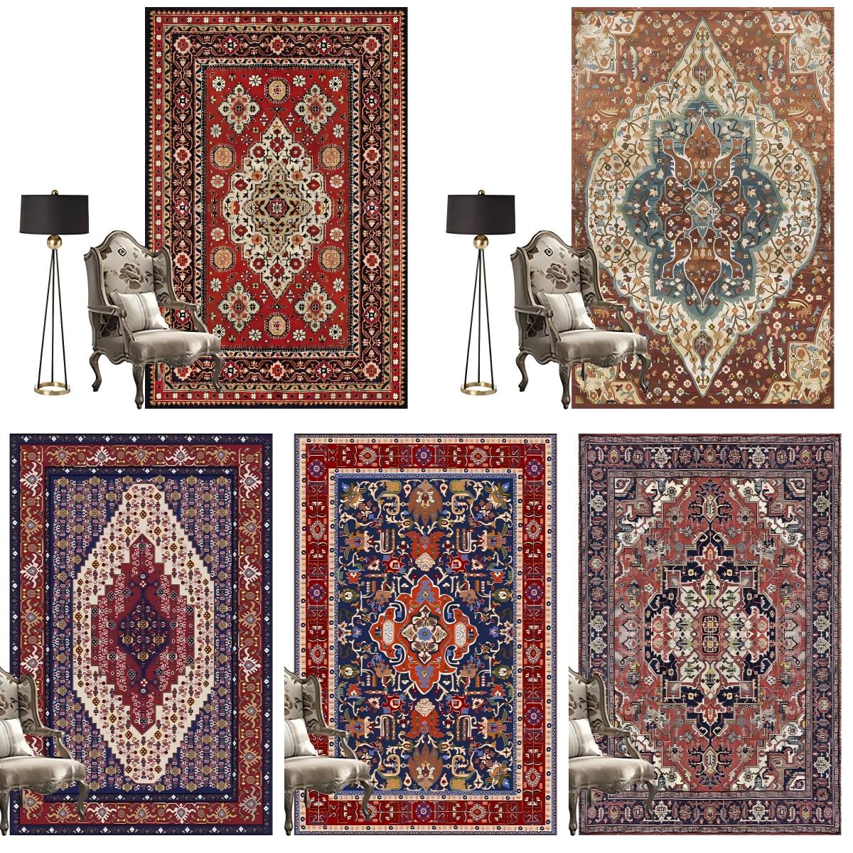 カーペット フラワー じゅうたん ペルシャ絨毯風 160*230 絨毯 ラグ モダン ラグマット 北欧風 花柄 敷物 おしゃれ フロアマット