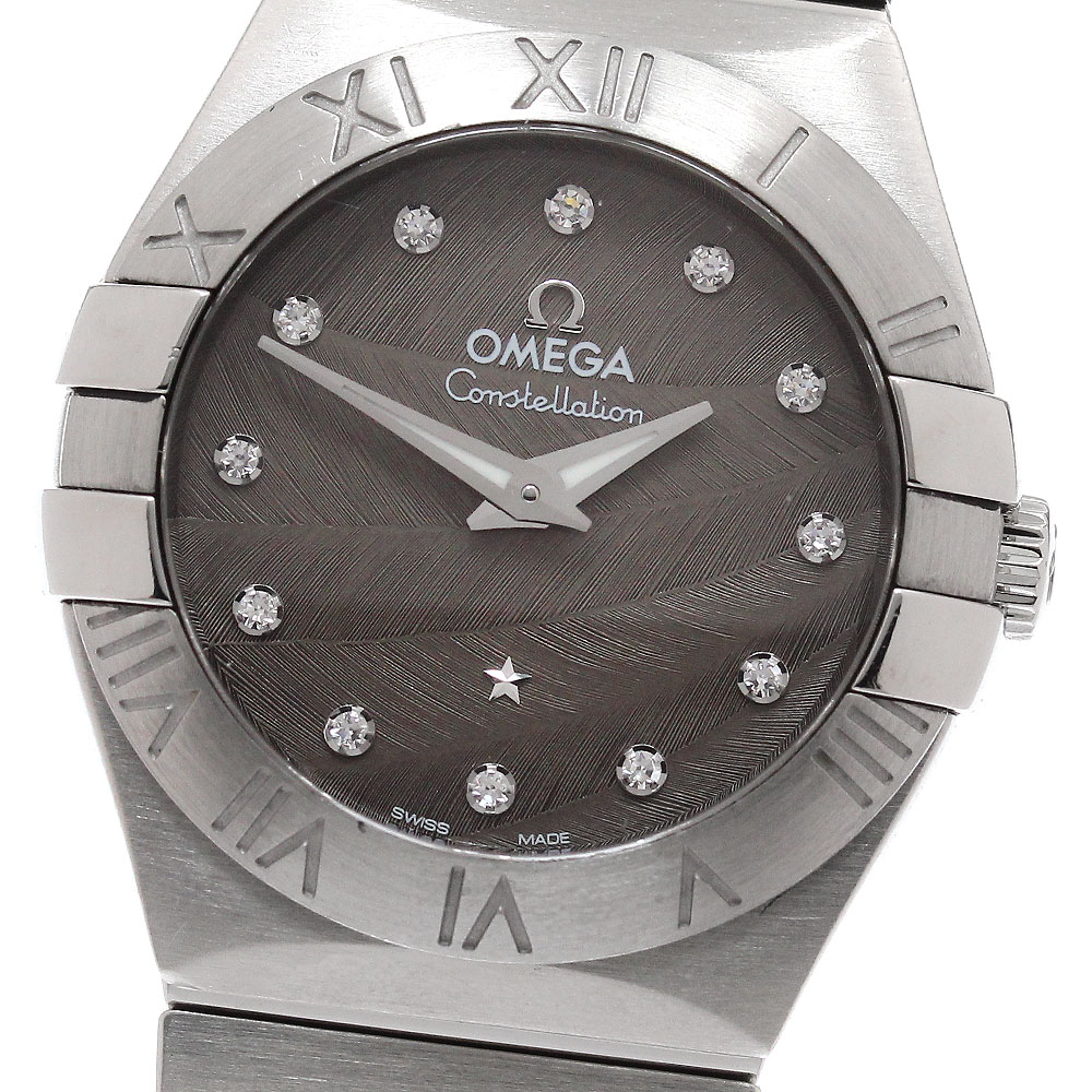 オメガ OMEGA 123.10.27.60.56.001 コンステレーション 12Pダイヤ クォーツ レディース _950683【中古】