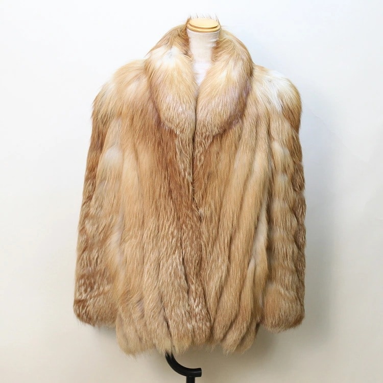SAGA サガ ゴールデンアイランドシャドーフォックス ファー ジャケット ナチュラルカラー 送料無料 レディース ギフト プレゼント 240,000円