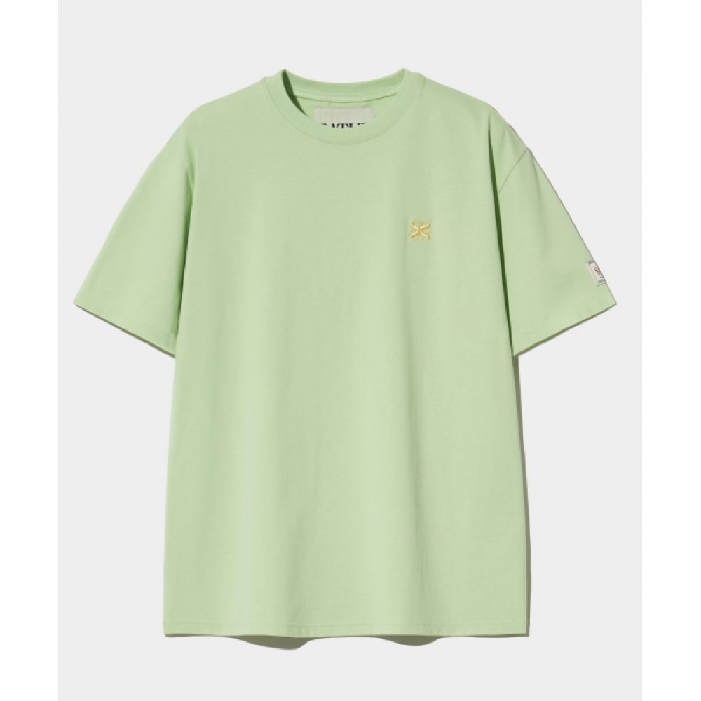 SATUR クラシックスモールロゴショートスリーブ T シャツオリーブミント