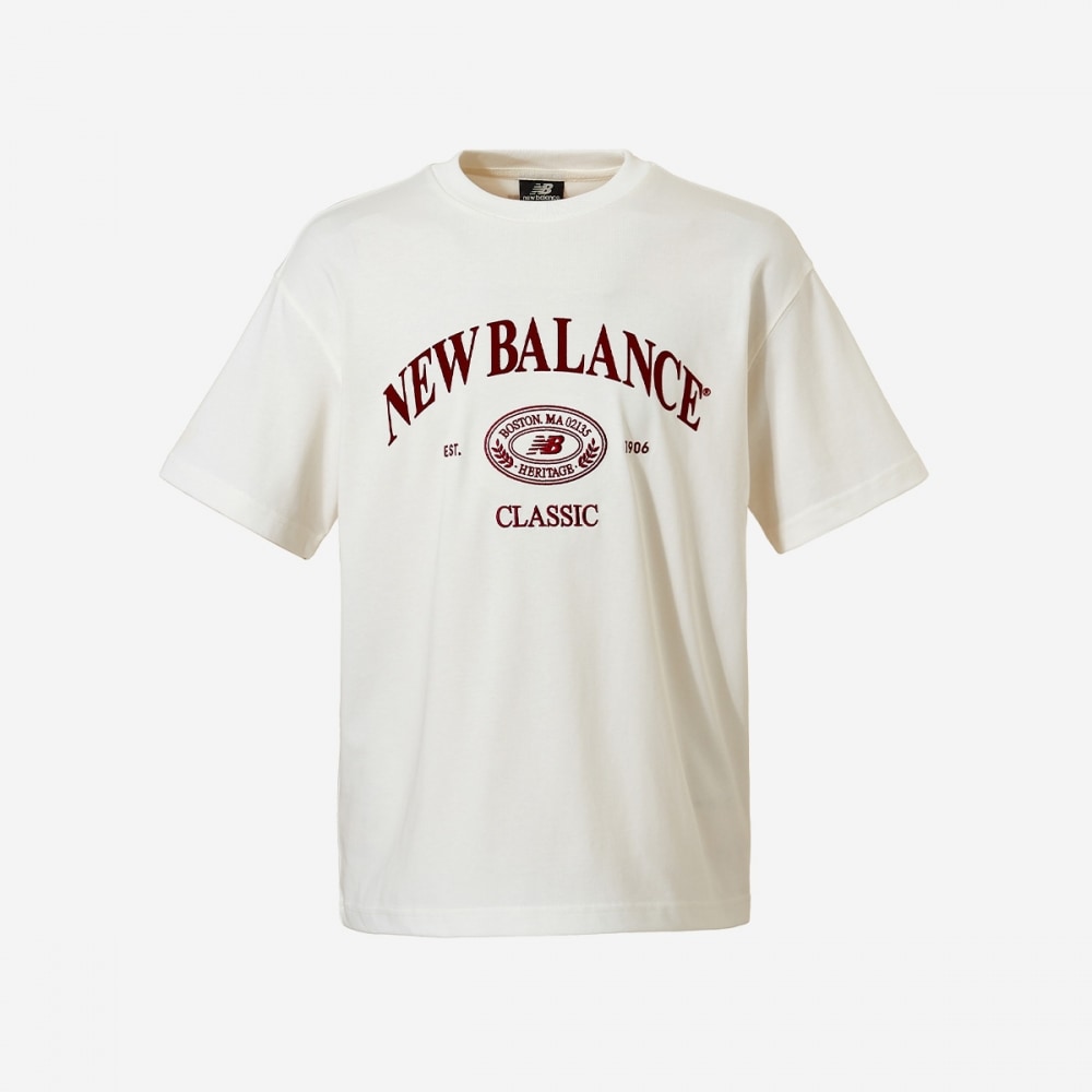 ニューバランスユニヘリテージショートTシャツ NBNEE21113-(39) アイボリー
