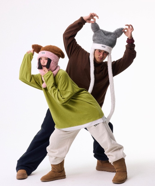 【YEGG】 Duo Muffler Hat Brown マフラー 正規品