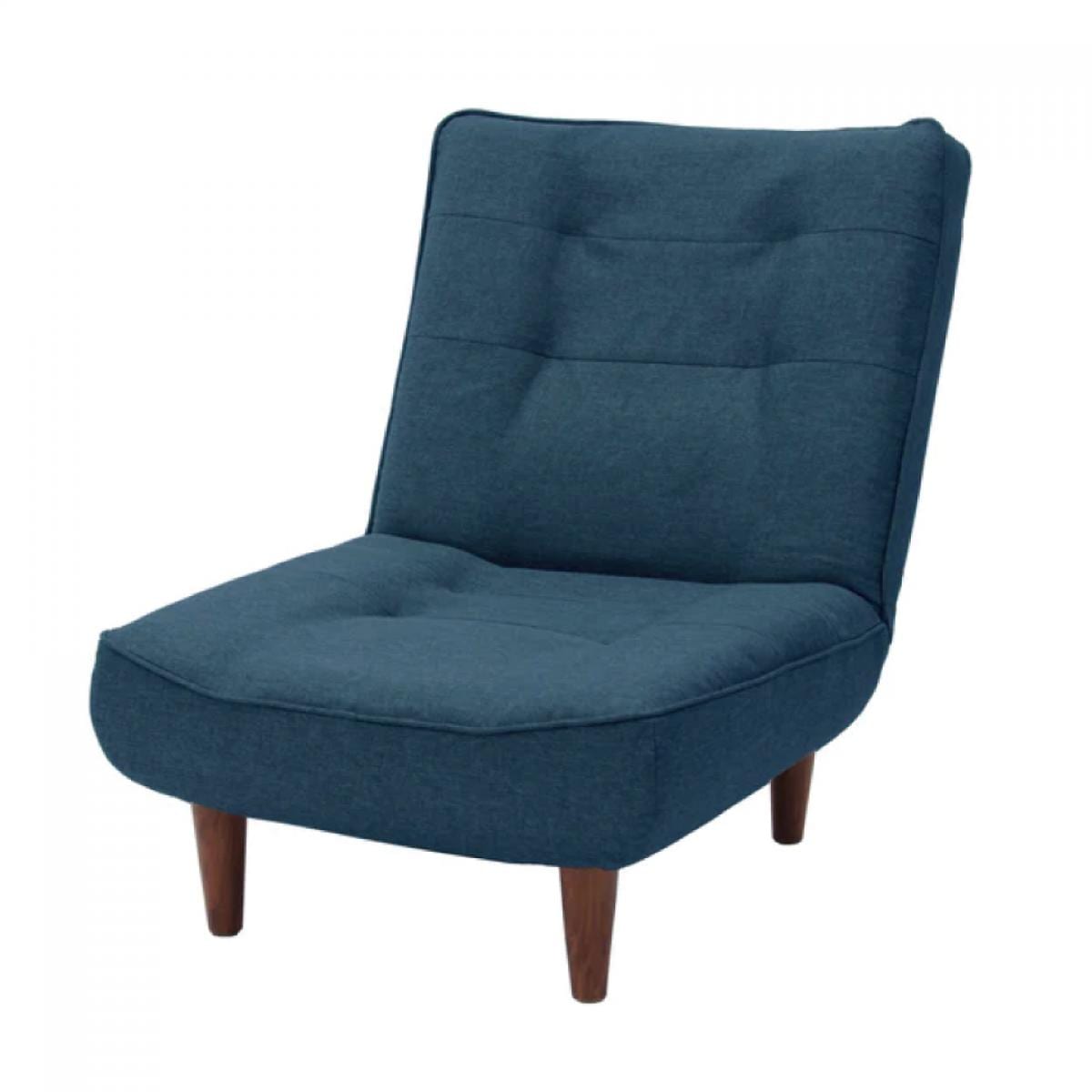 【I】 セルタン ハイバックソファ 1人掛け LULU タスクネイビー ソファ 1人 リクライニング 座面ポケットコイル A327p-584NVY 【受注生産品】グ 水洗い