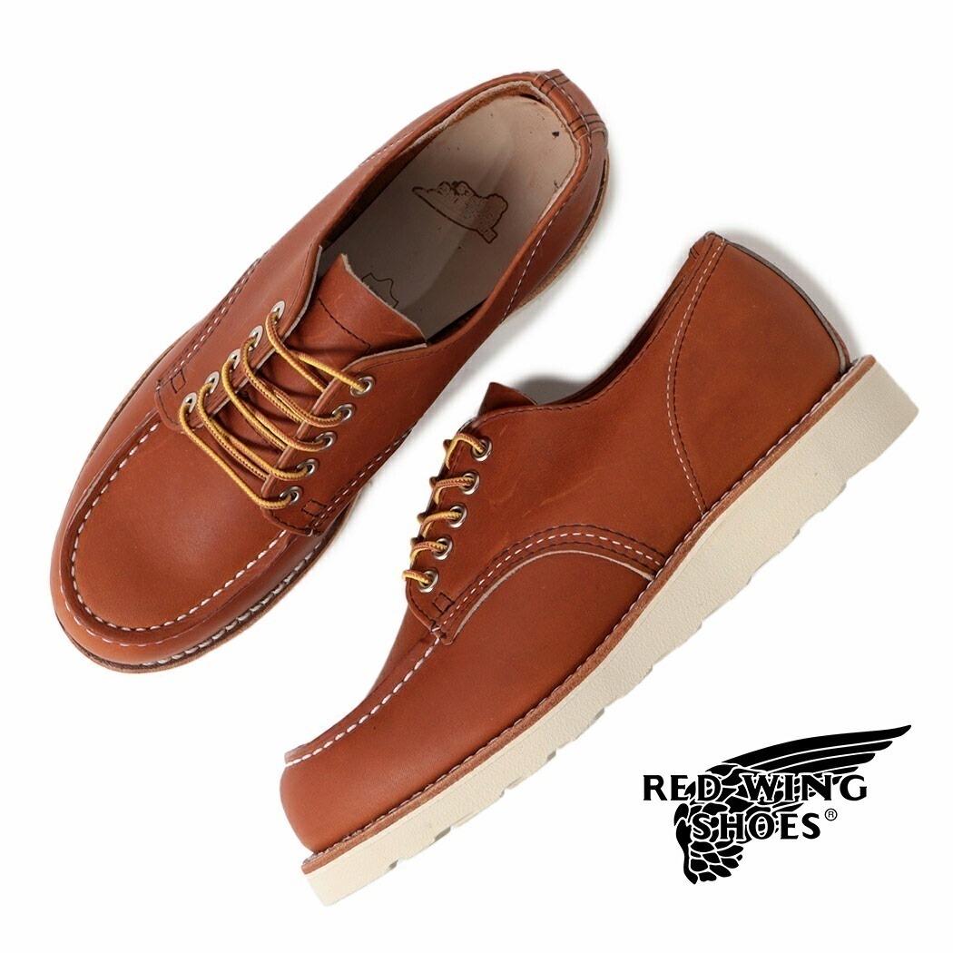 RED WING レッドウィング クラシックモック オックスフォード ワーク ブーツ CLASSIC MOC OXFORD ORO LEGACY ( USA製 キャメル レザー 8092 ) 35,393円