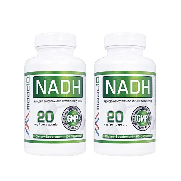 NADH 20mg 60錠 2本 Maac10 マックテン マック10 還元型ニコチンアミドアデニンジヌクレオチド 海外発送 日時指定不可 国際郵便発送