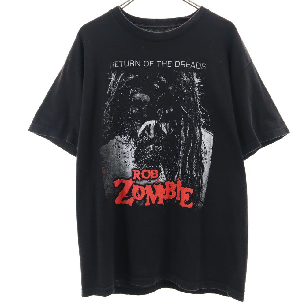 コーン×ロブゾンビ 2016年 半袖 Tシャツ ブラック系 Korn×Rob Zombie バンT メンズ