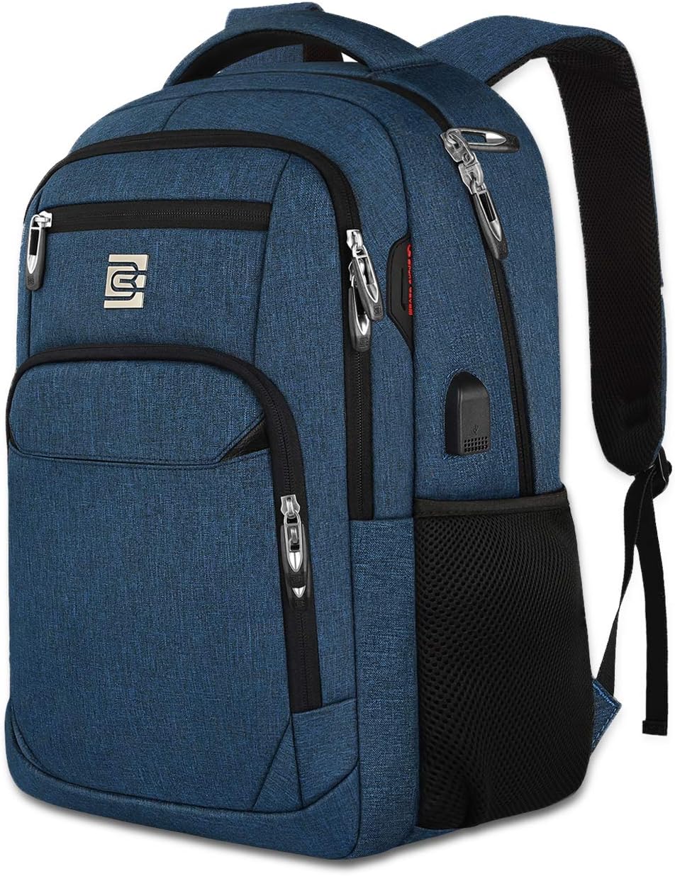 大容量リュックサック 6層式 防水 USB充電ポート搭載 盗難防止 夜間反射 15.6インチPC対応 多収納 旅行出張通勤用