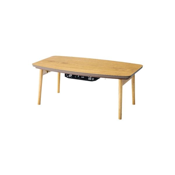 こたつ 約幅90cm ナチュラル 天然木 ラバーウッド こたつテーブル リビング ダイニング インテリア家具 こたつ布団別売 完成品