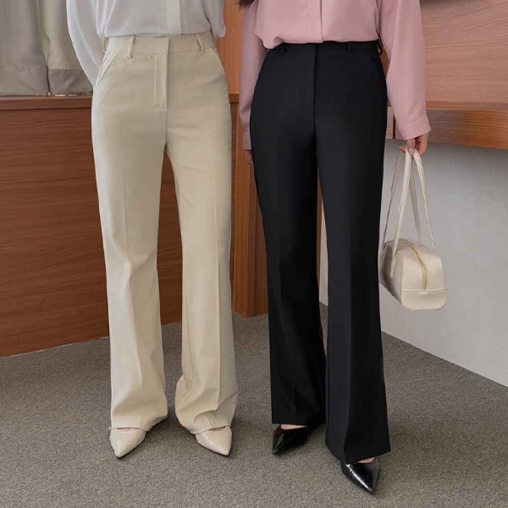 [JSTYLEのイーブレット] イーブレットダイベニューセミブーツカットスラックスJスタイルバイレングス