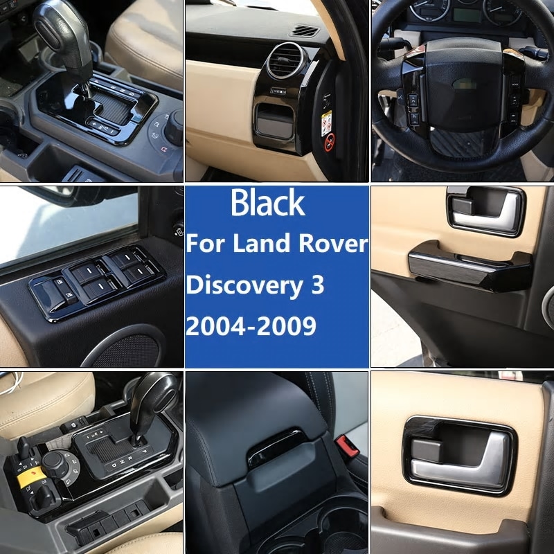 2004-2009ルーバーディスカバリー3 lr3abs用,車内装飾フレームカバーステッカー,インテ