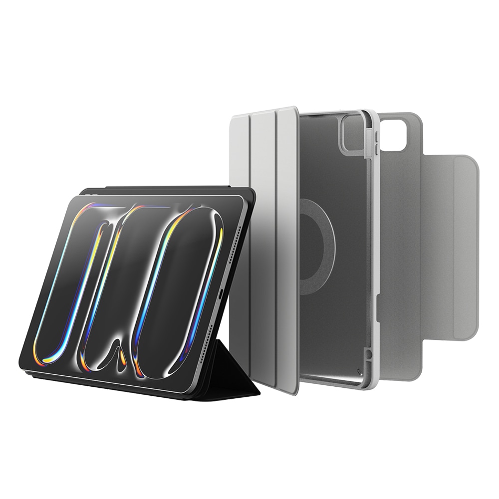 Padケース iPad Air 13インチ ケース M2/M3 横置＆縦置 ペン収納 角度調整可能 スタンド 強力マグネット吸着 アップルペンシル保管 Pe EZ All Round