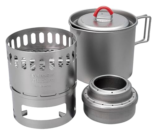 エバニュー(EVERNEW) Ti Mug pot 500 Stove set ECA538