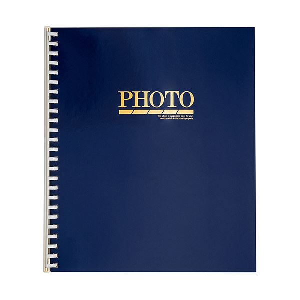 （まとめ）ナカバヤシ ライトフォートアルバム15R 四ツ切サイズ 25穴 ライトフリー台紙(方眼入)15枚付 青 アL-JHO2-91-B 1冊(×10セット) 16,610円