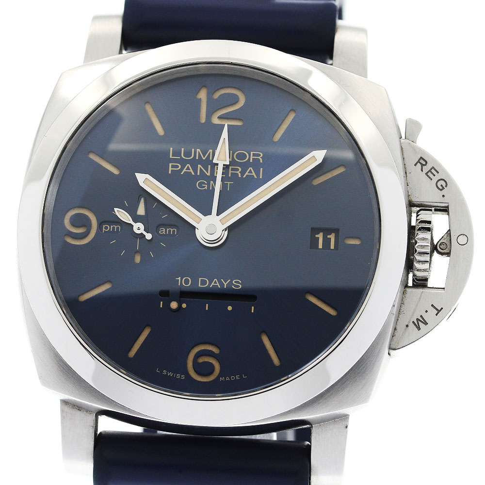 パネライ PANERAI PAM00986 ルミノール 1950 10デイズ GMT 自動巻き メンズ 箱・保証書付き_884095【中古】