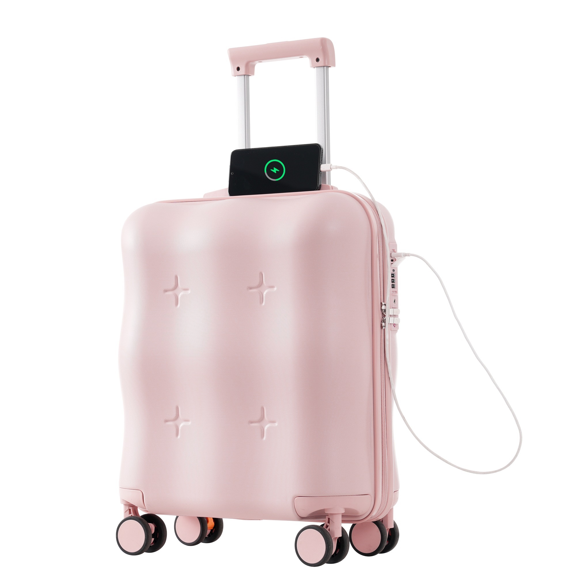 【国内即発送】スーツケース キャリーバッグ キャリーケース Sサイズ 小型 超軽量 ファスナー式 TSAロック搭載 フック機能付き 360度回転 旅行 おしゃれ 人気色 5,479円