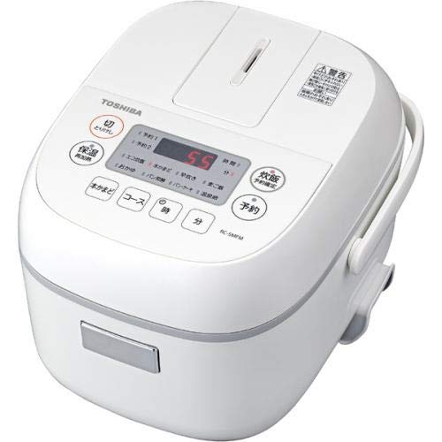 TOSHIBA マイコンジャー炊飯器 (3合炊き) ホワイト RC-5MFM-W