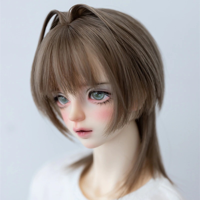2色BJDドール用ウィッグ アレンジ 手直し猫耳スタイルあり SD/小顔SD/MSDサイズ人形用