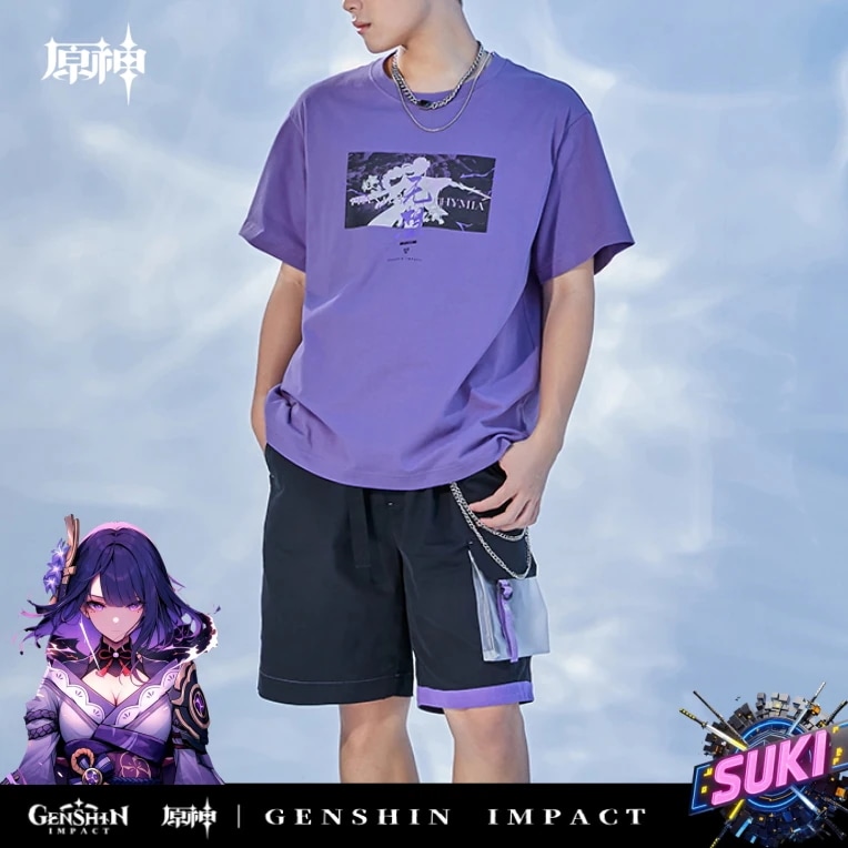 「ショットパンツ」【プロ品質を極める!】原神 グッズ / 雷電将軍 インプレッションシリーズ / Genshin Impact Raiden Shogun 雷电将军 げんしん コスプレ 2