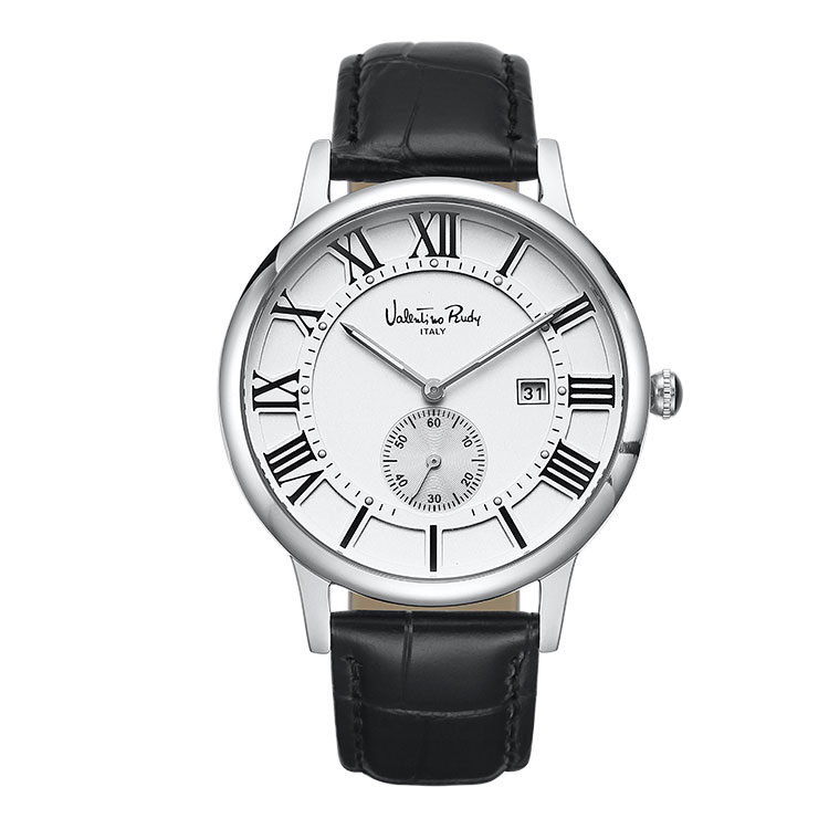 VR1719A-WTBK mens leather watch