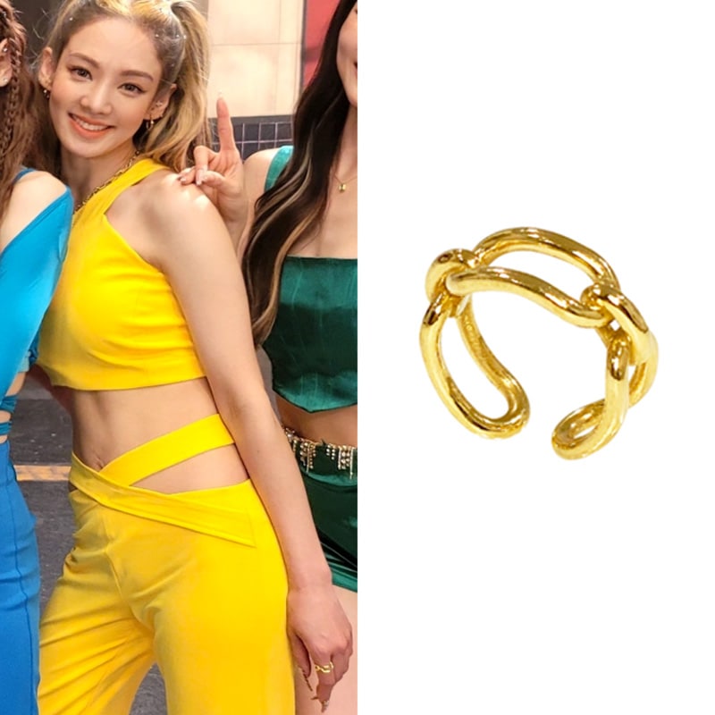 [少女時代ヒョヨン/Red Velvetジョイ/BoA/MAMOOソラ/ヘイズ/ITZYユナ/ITZYイェジ着用] マリリンEBL指輪 リング