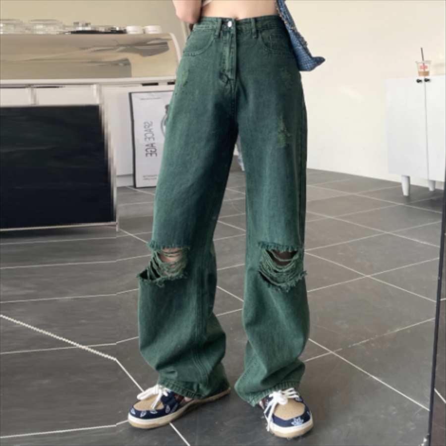 デニムパンツ ボトムス パンツ Gパン ロング フレア ストレート Aライン ポケット 大人可愛い 個性的 クール ミリタリー シンプル カジュアル おしゃれ かっこいい 大人女子