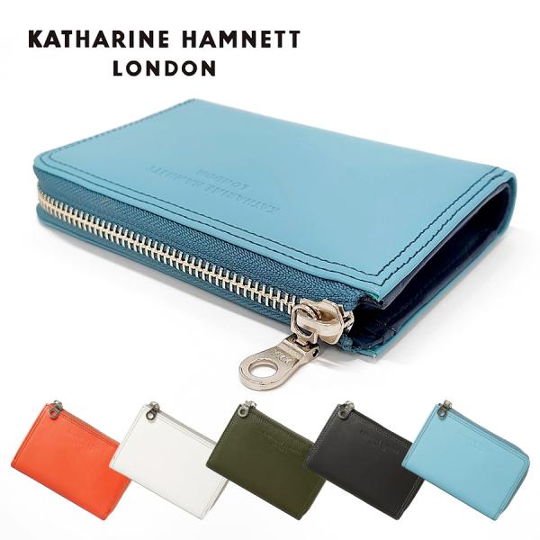 【KATHARINE HAMNETT】490-50901 VITAシズ L字ミドル財布
