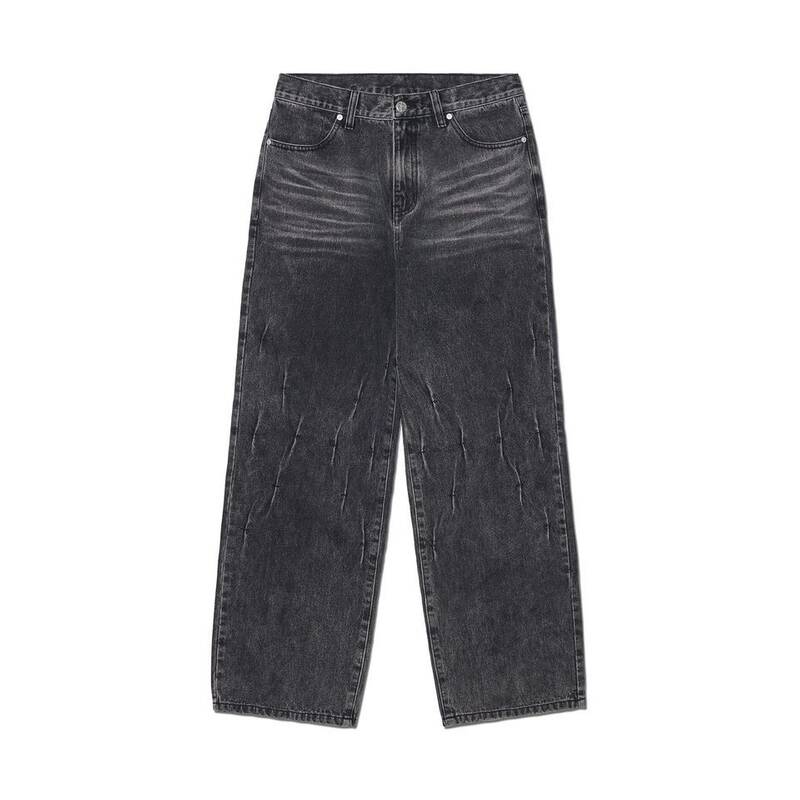 ノマニュアル NOMANUAL K.T デニムパンツ - ウェッドブラック NMSS52DP01WBK 364422