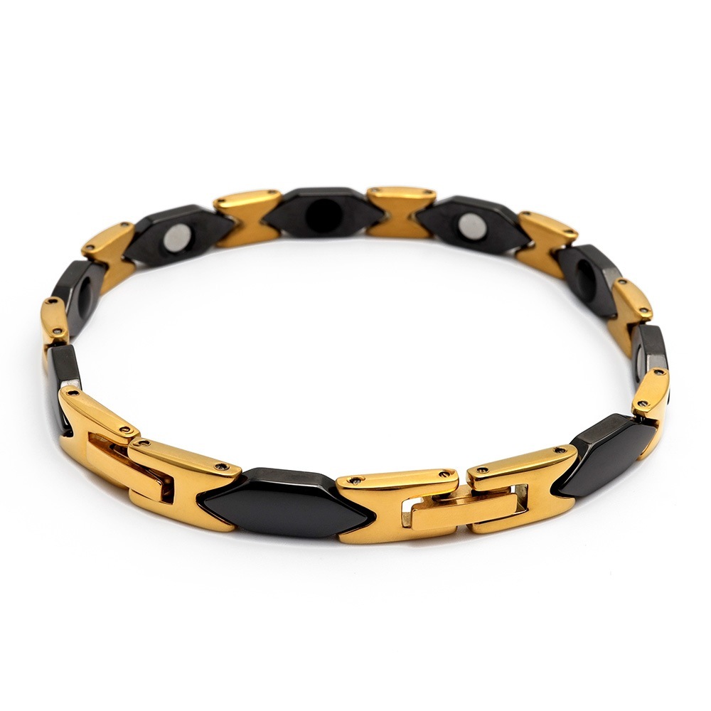 セラミック 磁気ブレスレット [b388-gold] 5,005円