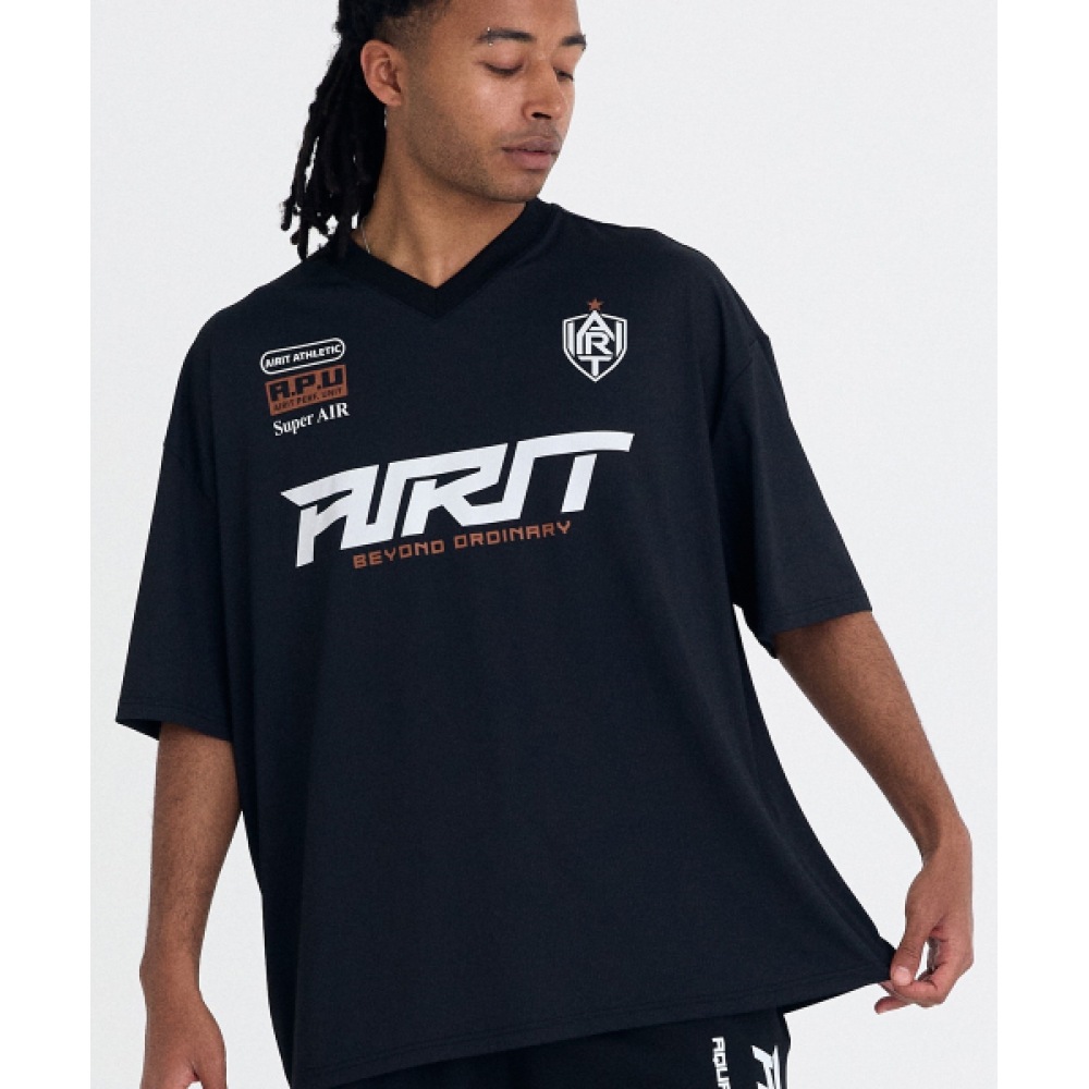 AIRIT モーションフィールドフットボールジャージ AM1232 BK