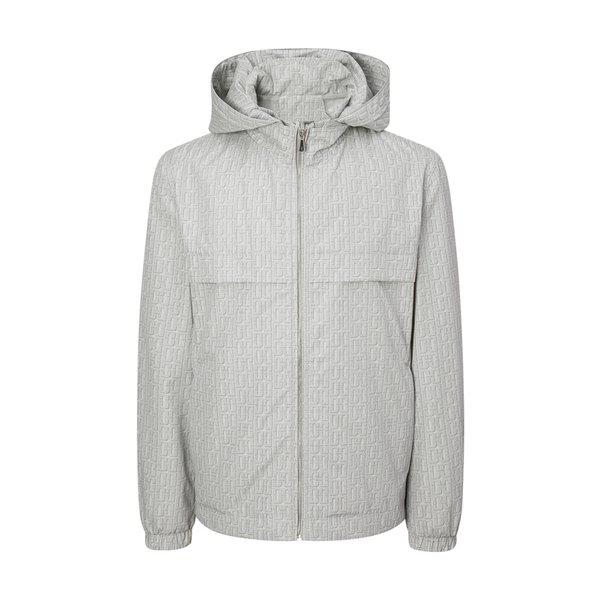 [25SS] ロゴプリント ライトグリーン フード ブルゾン ジャンパー DMJU5BN08G1