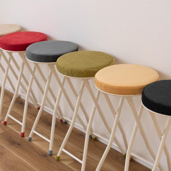 スツール 椅子 ハイタイプ 高さ60cm 座高 カウンタースツール バー ハイスツール シンプル おしゃれ スタイリッシュ 背もたれなし 折りたたみ 折り畳み