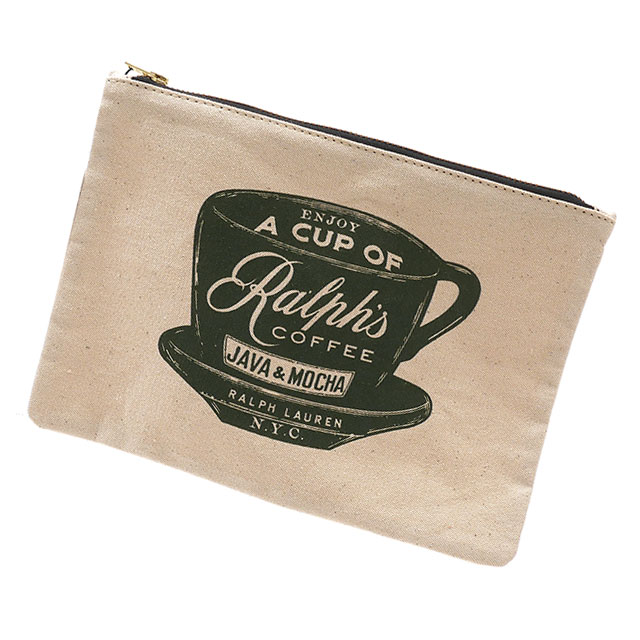 ラルフズ コーヒー Ralphs Coffee ZIPPER POUCH ジッパー ポーチ NATURAL 288-001263-010