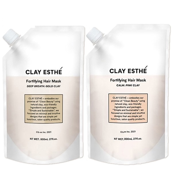 クレイエステ フォーティファイング ヘアマスク 800g [ピンク/ゴールド] 2個 詰め替え 選べるセット