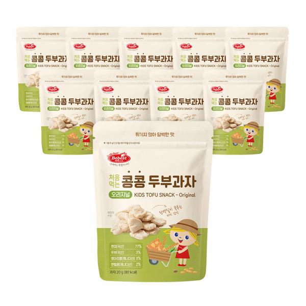 ベベスト 初めて食べるコンコン豆腐菓子 20g 베베스트 처음먹는 콩콩 두부과자 20g