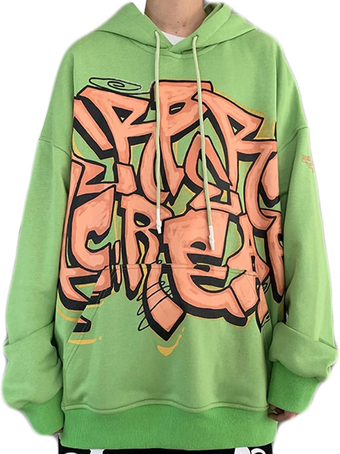 プルオーバー 男性 長袖 パーカー 落書き プリント フード付き 柔らかい ストレッチ ヒップホップ系 保温 吸汗性 丈長め カジュアル ハンサム 流行し 肌触りがいい 秋服 体型パカー シ