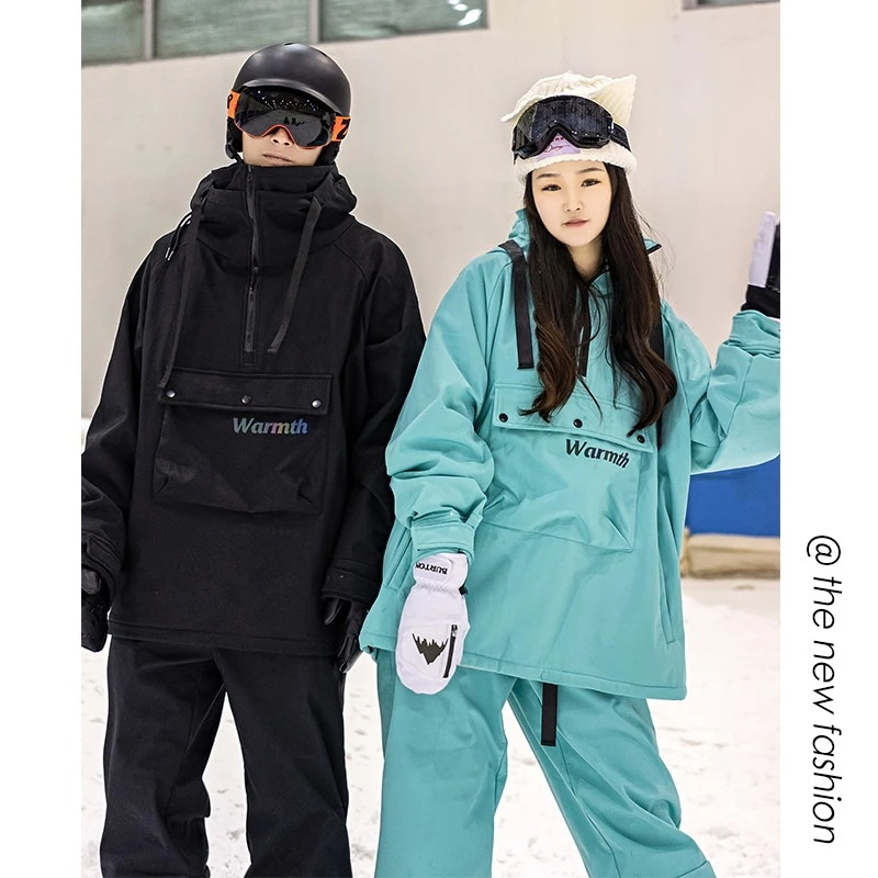 スノーボードウェア メンズ レディース トップス ジャケット アウター 単品 スノボウェア スノーウェア スキーウェア スノボーウェア 男女兼用 韓国風 おしゃれ 無地 防風 防水防雪防寒耐摩擦