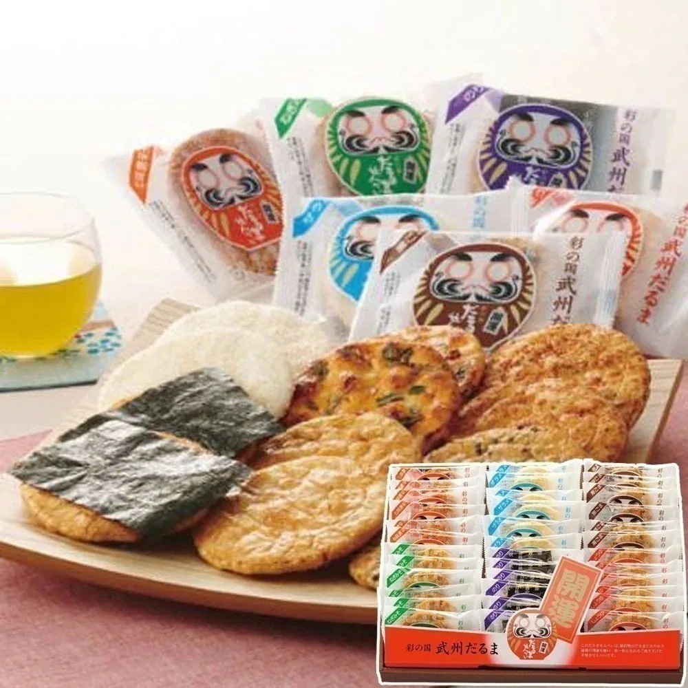 埼玉 七越製菓 彩の国 だるませんべい 33枚入