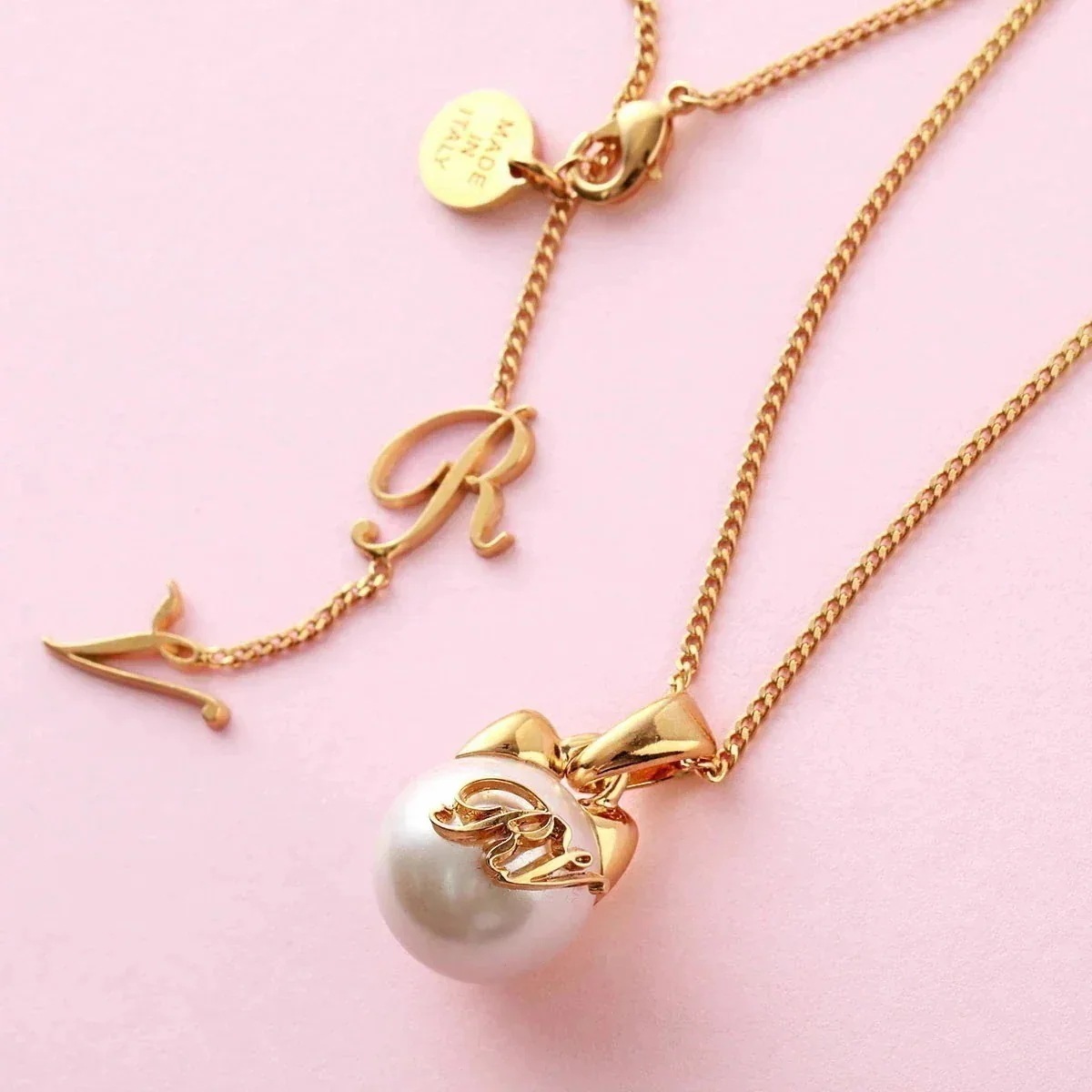 ROGER VIVIER ロジェヴィヴィエ ネックレス REWCO900100AGK レディース ペンダント パール ロゴ キャット アクセサリー G203】 【mega】