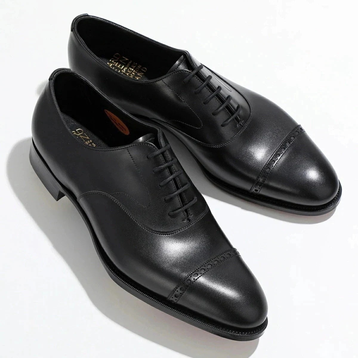 Edward Green エドワードグリーン レザーシューズ BERKELEY E82 バークレー メンズ オックスフォード パンチドキャップトゥ 革靴 BLA
